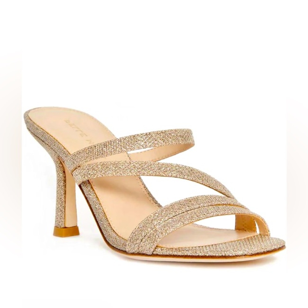 NEW Pelle Moda Ostin Sandals Platinum Gold Size 7.5